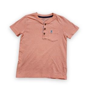 SOLD- Orange Henley Tee, Kid's 4T